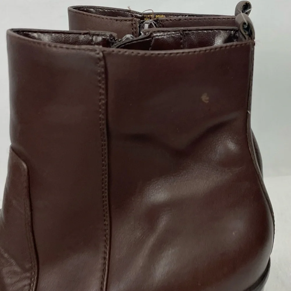 Croft & Barrow Brown Faux Leather Boots 8